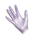 GUANTI NITRILE VIOLA TAGLIA S