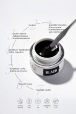 ACRYLIC GEL 33 BLACK 15ML - immagine 2
